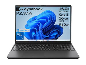 �m�[�g�p�\�R�� PZ/MA ����16�^ ��ʔ䗦16:10 �X�^���_�[�h�m�[�gPC Windows 11 Home 16.0�^ Core 7 150U SSD �u���b�N Web���f��