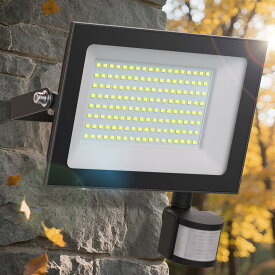 センサーライト LED 80W 100W 人感明暗センサー コンセント式 人感センサーライト 超高輝度 10000LM 12000LM 17000LM投光器 昼光色