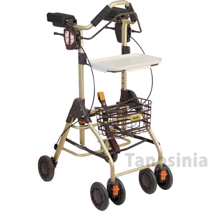 Aランク 中古 幸和製作所 歩行車 テイコブリトルf 歩行器 手押し シルバーカー ショッピングカー Waw03