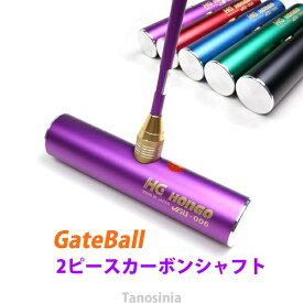 ゲートボール 道具 ゲートボール用品 ゲートボール スティック ヘッド 2ピース型 カーボンシャフト+ジュラルミンフェイスヘッド+ケース(SH-314)付き HONGO Gate ball pb-gb