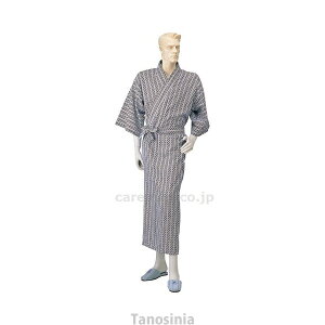 介護パジャマ 介護用寝間着 パジャマ レギュラーガーゼねまき LLサイズ 紳士用 No.18 神戸生絲 介護用品