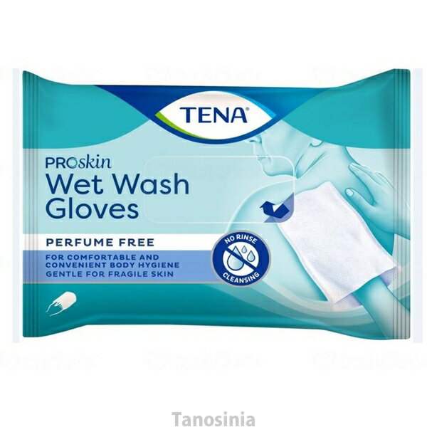 TENA ウェットウォッシュグローブ 5枚入 清拭 体拭き 香料不使用 電子レンジ 温める グローブ タオル 使いやすい stu