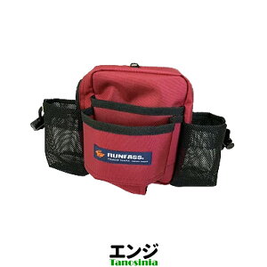 マレットゴルフ用品 用具 道具 マレットゴルフ マレットゴルフ用 ポーチ ウエストポーチ 収納 ウエストバッグ かばん バッグ ボールケース M-55 メッシュボトルポーチ ランファス RUNFASS