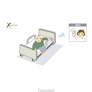 離床センサー タッチコールX・ポータブル コードレス X1-TPT 専用受信機(携帯型)タイプ 病院・施設向け テクノスジャパン 介護用品