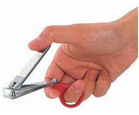 介護用品・福祉用具のタノシニア握力の弱い方でも簡単に爪を切ることができます。 爪切り ラッキリ 955シクロケア