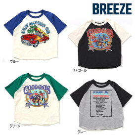 BREEZE ブリーズ ヴィンテージモチーフptTシャツ j207614 半袖 半そで 男の子 女の子 ベビー キッズ 子ども服