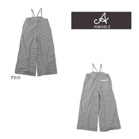 【セール/30%OFF】20'夏新作 AIMABLE エマーブル ギンガムチェックオールインワン am20es026 ジュニアJr 子供服