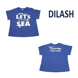 【セール/30%OFF】20'夏新作 DILASH ディラッシュ LET'sSEAイラストロゴ半そでTシャツ dl20es029 子供服