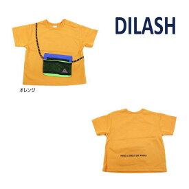 【セール/30%OFF】23'夏新作 DILASH ディラッシュ メッシュサコッシュTシャツ dl23es109 半袖 半そで ベビー キッズ 子ども服