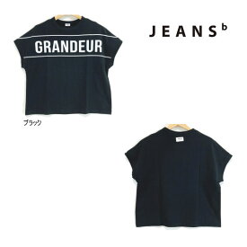 【セール/30%OFF】22'夏新作 JEANS-b ジーンズベー GRANDEURロゴBIGTシャツ 半袖 子ども服 ジュニアJr