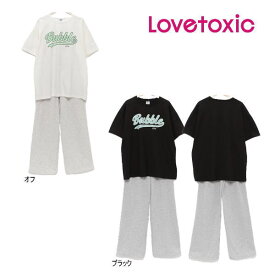 【セール/10%OFF】24'夏新作 Lovetoxic ラブトキシック 速乾ルーズTパンツセットアップ 8341319 半袖 半そで ガールズ 子供服 ジュニアJr