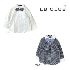 【セール/30%OFF】22'春新作 LITTLE BEAR CLUB リトルベアクラブ ネクタイ付シャツ 子ども服