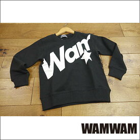 【セール/30%OFF】WAMWAM ワムワム Wam星斜めロゴトレーナー 子供服 18'秋冬新作