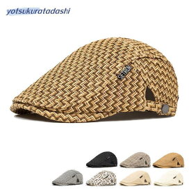 ハンチング メンズ 麦わら リゾート帽子 ハンチング帽 麦わら帽子 通気 メッシュ ナチュラル感