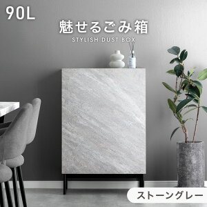 【新発売プライス!10/30迄】 魅せる ごみ箱 石目調 90L 隠せる 目隠し ゴミ箱 ダストボックス 分別ゴミ箱 分類ゴミ箱 ペールストッカー ペールストッカー 4分別 分別 ゴミ袋 90リットル 90l 四