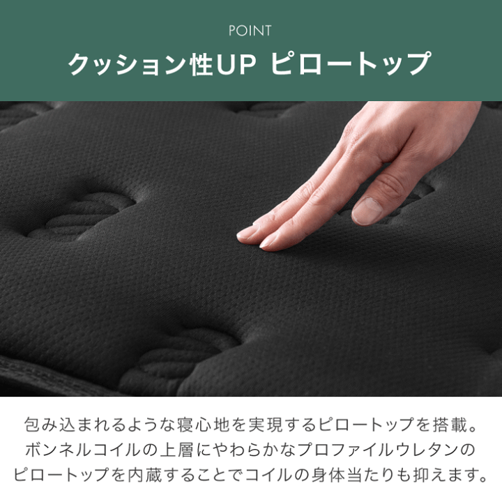 楽天市場】贅沢ホテル仕様 ピロートップ ボンネルコイル マットレス