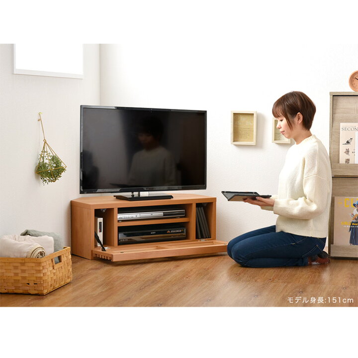 楽天市場】国産 テレビ台 コーナー 幅80 完成品 *ダリア-TG* アルダー 