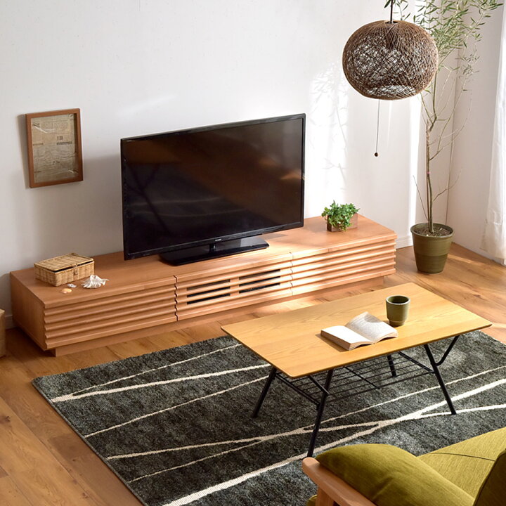 楽天市場】テレビ台 ローボード 幅180cm 国産 完成品 アルダー 無垢 TV 