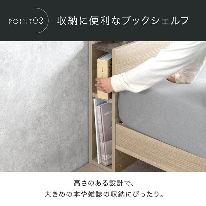 楽天市場】【本日5%引クーポン】 宮付き ベッド マットレスセット 