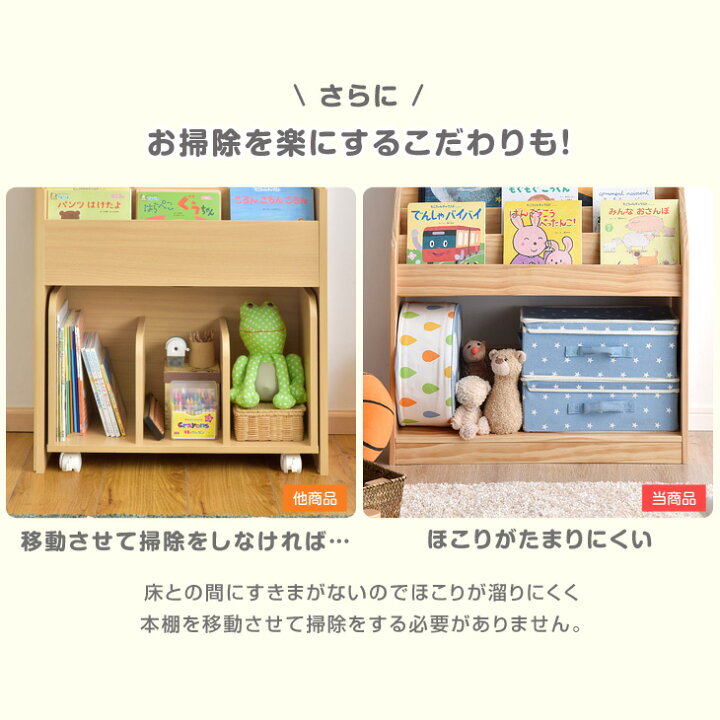 楽天市場】完成品 現役ママが考えた 絵本ラック 幅70 3段 ディスプレイ 