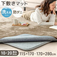 【本日クーポン5％引】 ふっくら 下敷き マット ラグ用 洗える 防音 防ダニ 滑り止め ラグ下敷き 下敷き…