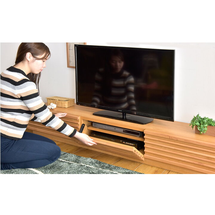 楽天市場】テレビ台 ローボード 幅180cm 国産 完成品 アルダー 無垢 TV  