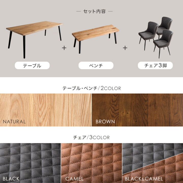 楽天市場】【正午~5%引クーポン】 ダイニングテーブルセット 5点セット 
