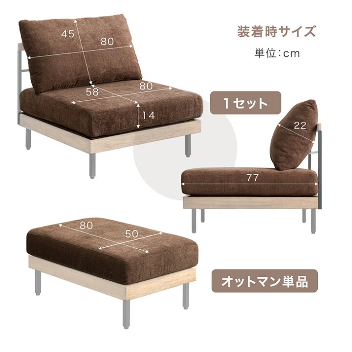 楽天市場】当店組み替えソファ専用 洗える 替えカバー 【商品番号 
