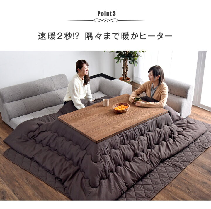 楽天市場】ヴィンテージ調 こたつ 速暖2秒 600Wハロゲンヒーター 手元 