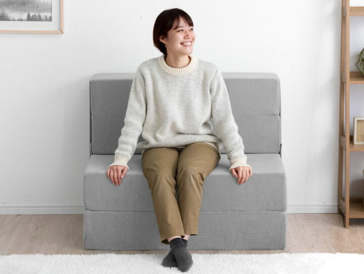楽天市場】当店限定 極厚20cm 4WAY 高反発 ソファ ソファになる  
