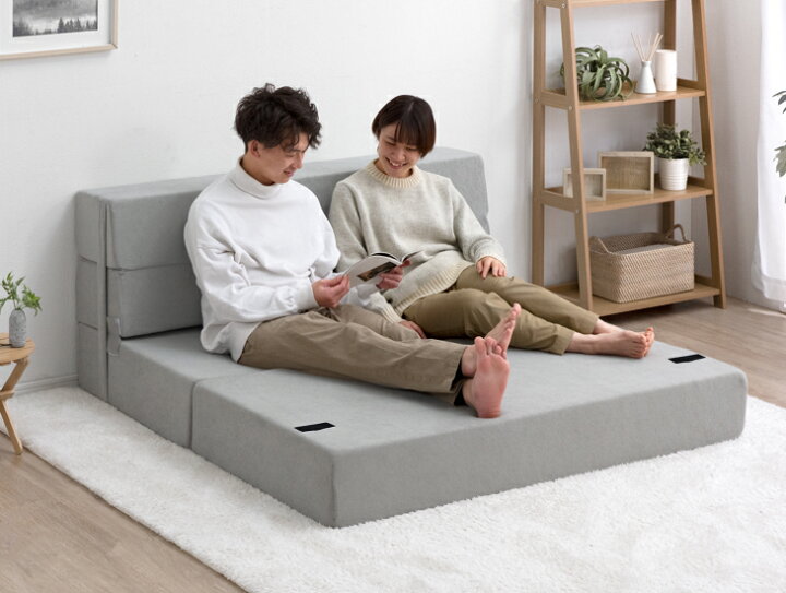楽天市場】当店限定！極厚20cm！ 4WAY 高反発 ソファ ソファになる  