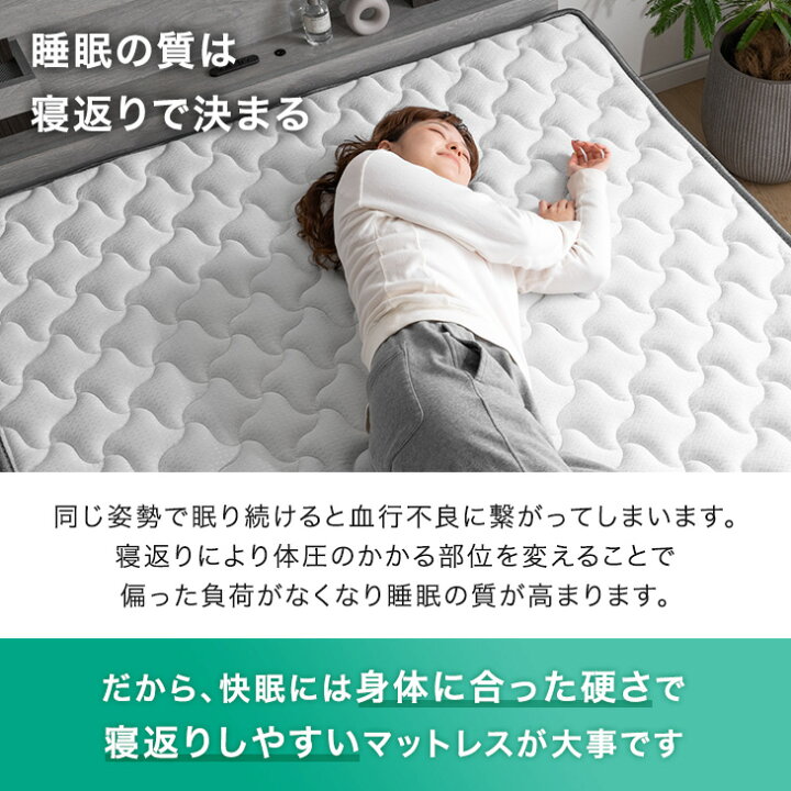 楽天市場】スーパーハード ポケットコイル マットレス 極厚25cm 全面線 