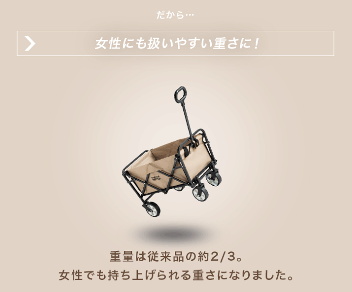 楽天市場】軽量&コンパクト キャリーワゴン 43L ストッパー付 耐