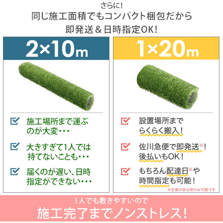 楽天市場】高耐久 超リアル 人工芝 ロール 1m×20m 芝丈35mm 人工芝 