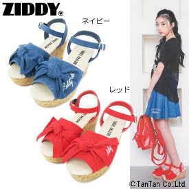 【25日限定！当店10倍＋楽天カード4倍】【70％OFFセール】ZIDDY ジディ 厚底サンダル リボン 女の子 子供用 キッズ ジュニア【G】【1902】【C】