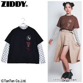 【20日限定楽天カードでポイント4倍】【50％OFFセール】ZIDDY ジディ インナー＆Tシャツセット 女の子 子供服 トップス キッズ ジュニア 130 140 150 160 シアーインナー 半袖Tシャツ レイヤード【K】【2202】【C】