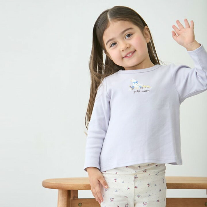楽天市場】petit main プティマイン 長袖Tシャツ2枚セット トップス  