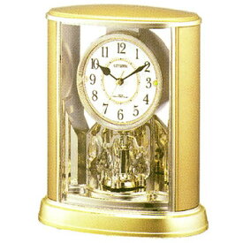 シチズン シチズン 電波時計 置き時計 回転飾り パルドリームR659(ゴールド(白)) 4RY659-018