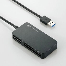 エレコム メモリリーダライタ/USB3.0対応/SD,microSD,MS,XD,CF対応/スリムコネクタ/ブラック MR3-A006BK