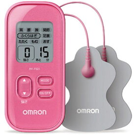 オムロン 操作のしやすいコンパクトデザインの低周波治療器(ピンク) HV-F021-PK