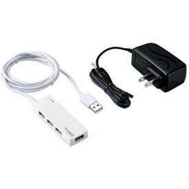 エレコム USB2.0ハブ(ACアダプタ付) U2H-AN4SWH