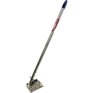 ステンレス清掃器 小 700mm柄 712904 アークランズ 4904781679522 ステン清掃器 小型 700mm ステンレス サビにくい R型 水きり穴 中国製 柄部ステンレス 10.5cm巾