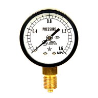 汎用圧力計A50・G1/4 S-11・1.6MPA 右下精器 4977292426435 汎用圧力計 高品質 高性能 日本製 油圧 水圧 …