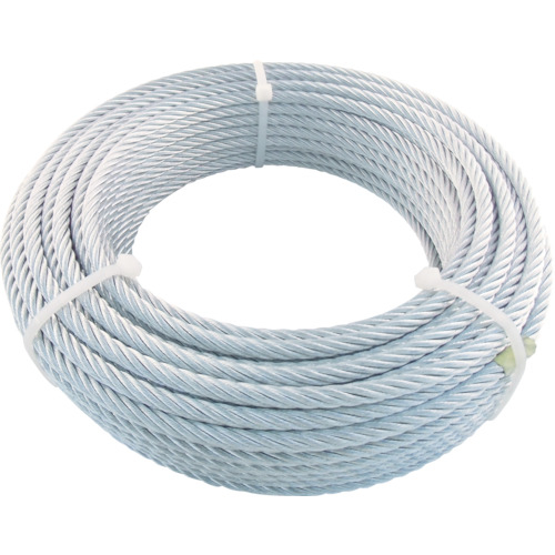 楽天市場】トラスコ中山 TRUSCO JIS規格品メッキ付ワイヤロープ (6X19