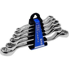 スタビーメガネレンチセット 6本組 M&M 4907052218420 メガネレンチ 工具セット 軽量 高耐久 便利 作業効率UP クルマ用 DIY ギフト