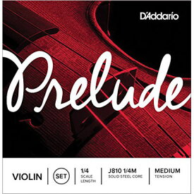 DADDARIO バイオリン弦 Prelude セット J810 1/4M Medium Tension 【国内正規品】 0019954162047