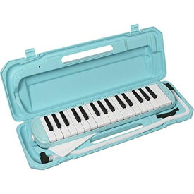 KC 鍵盤ハーモニカ メロディピアノ 32鍵 ライトブルー P3001-32K/UBL (ドレミ表記シール・クロス・お名前シール付き) 4534853810357