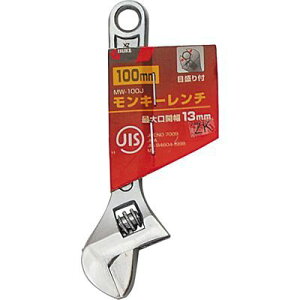�y���[���ւł̔������i�z�����L�[�����` 100mm GISUKE 4907052213128 �����L�[�����` MW-100J ���ʖڐ��� Cr-V�| �N���[�����b�L HRC43 ���J��13mm ������