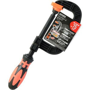 クイックリリース Gクランプ 75mm TAKAGI 4907052381933 QGC-75 可動部式 加工物の固定 L型ハンドル 大工工作 模型制作 作業 締め付け 口開 カンタン解除 角度のある物 狭い場所 しっかり固定 ボタン操