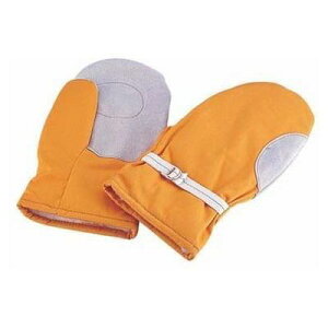 TKG (Total Kitchen Goods) ミトン 防寒手袋 2本指(1組) STB8201 2本指 全長28cm 革製 防水 厚手 帆布 冷凍庫 運搬作業